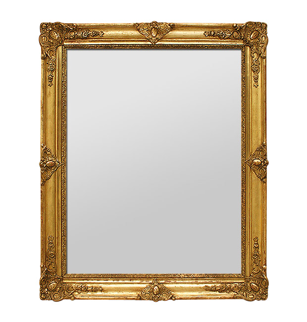 Antique French gilt mirror, period Restoration, circa 1830