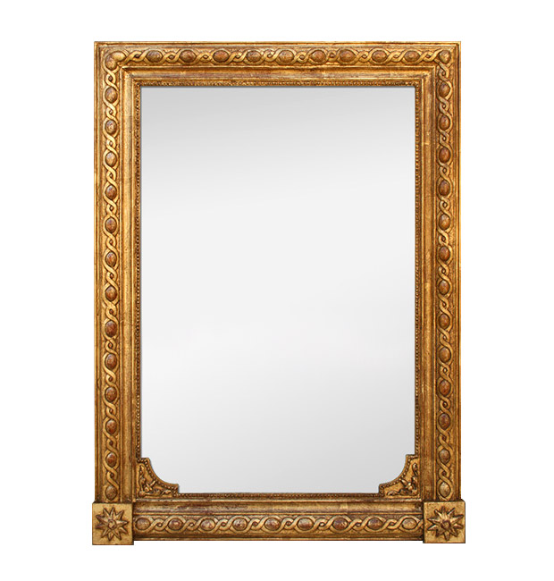 French antique mirror Napoleon III style giltwood