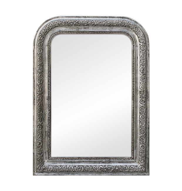 Antique Louis-Philippe silver mirror