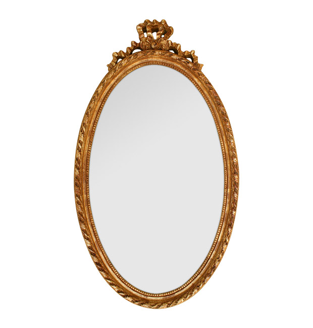 Antique oval mirror Louis XVI style