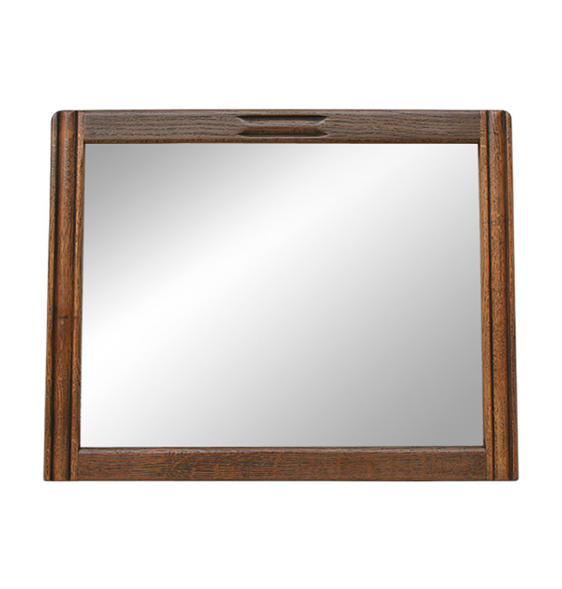 Old antique wooden mirror from the 1940s