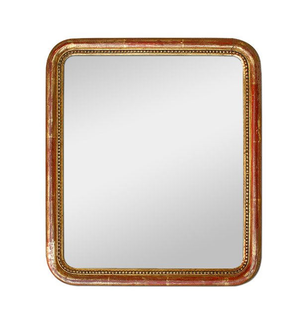 Small antique mirror giltwood romantic style, circa 1830